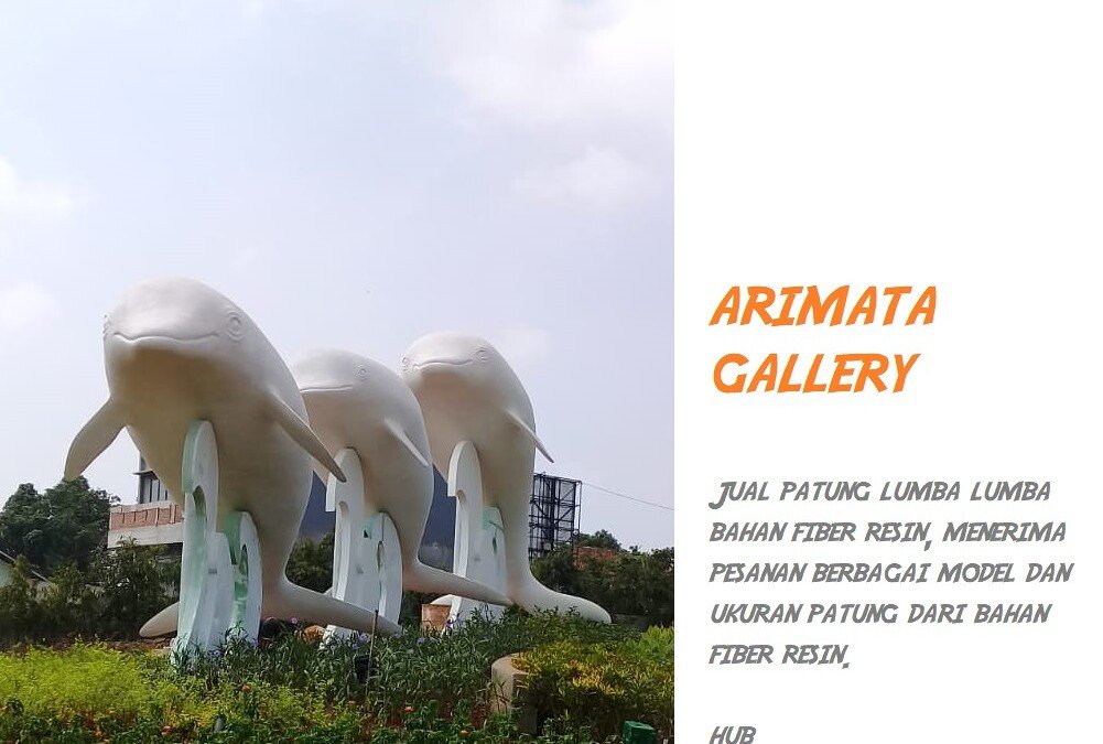 Gambar Harga Patung Fiber Resin Lumba Lumba