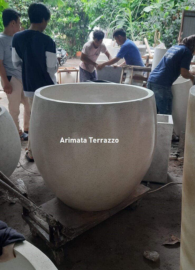 harga pot terrazzo ukuran besar