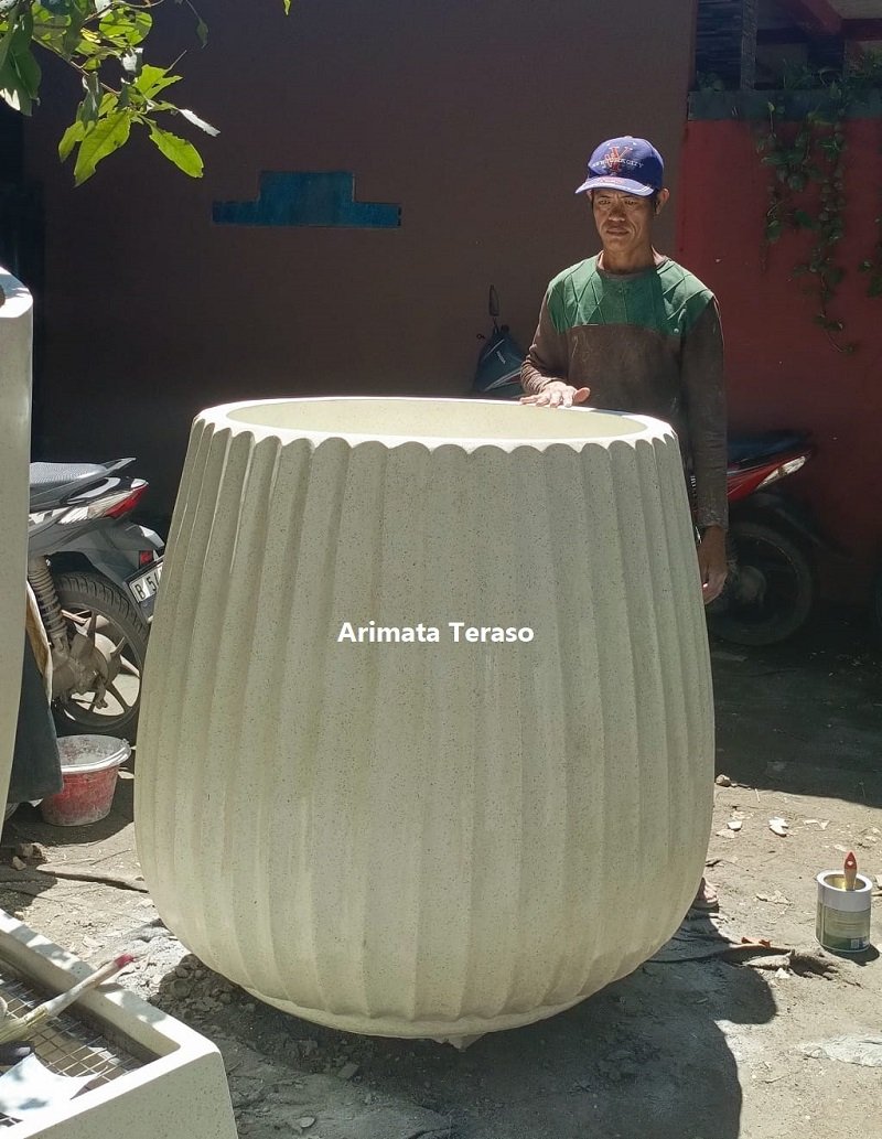 jual pot teraso ukuran besar