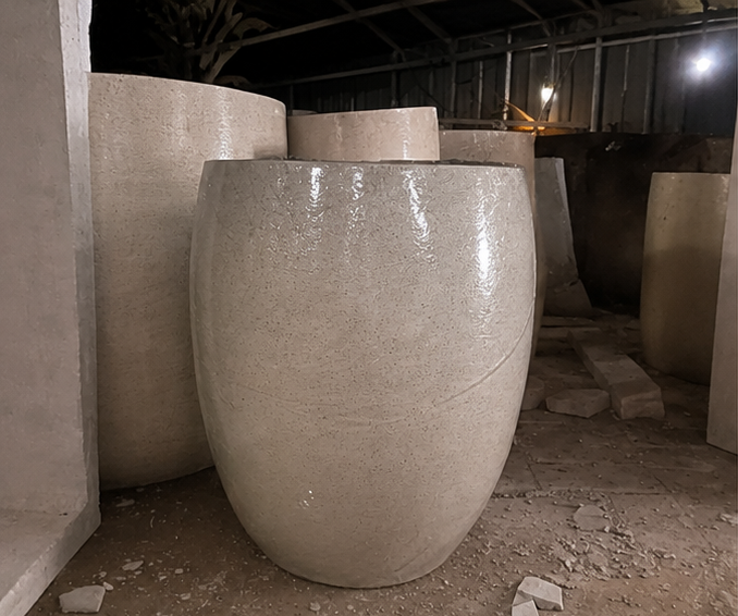 pembuatan pot teraso