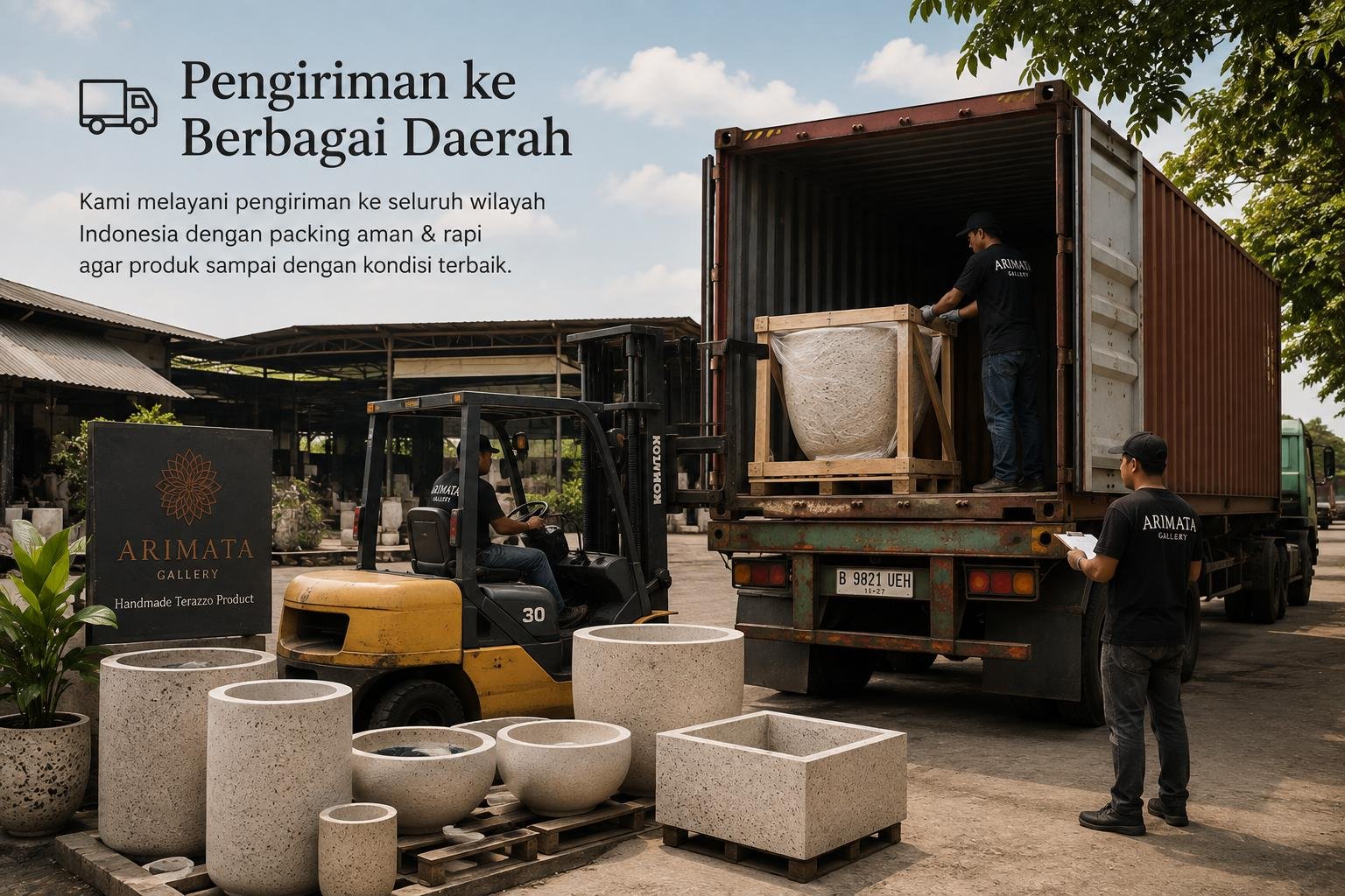 pengiriman produk teraso ke beberapa daerah