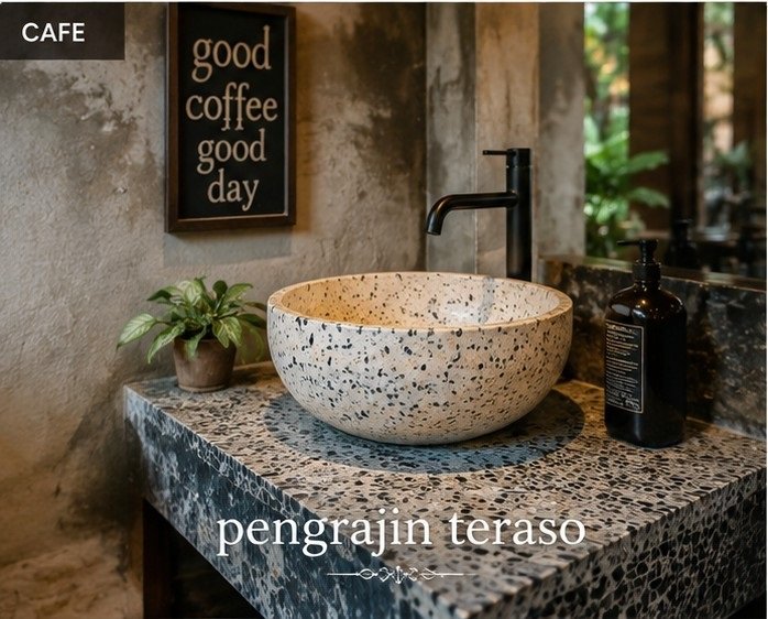 wastafel teraso untuk resto