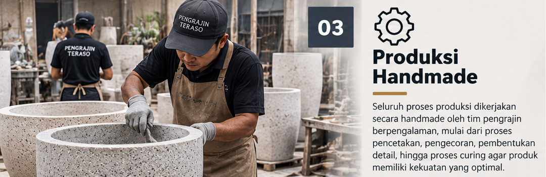 produksi teraso handmade